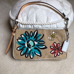 **SOLD** Coach bumble bee handbag/wristlet.  EEC!